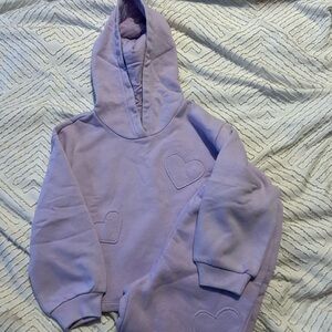 GAP Kids Lilac Heart Hoodie and Joggers set
